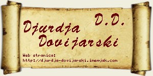 Đurđa Dovijarski vizit kartica